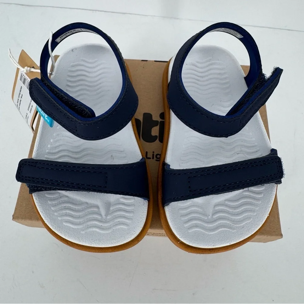 Toddler Native Charley Strap Sandals‎ Blue Size C4 (12-18 Months) Summer